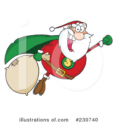 Royalty-Free (RF) Santa Clipart Illustration by Hit Toon - Stock Sample #230740