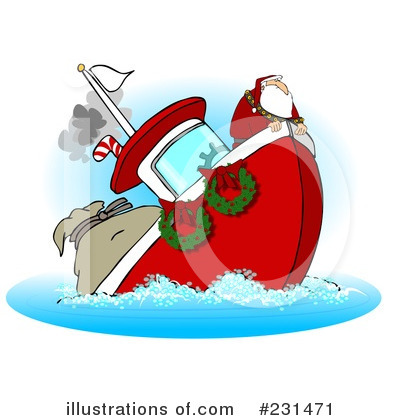 Royalty-Free (RF) Santa Clipart Illustration by djart - Stock Sample #231471