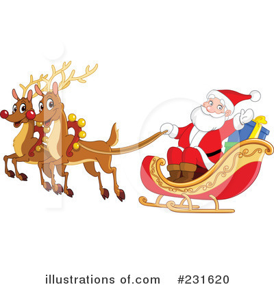 Royalty-Free (RF) Santa Clipart Illustration by yayayoyo - Stock Sample #231620
