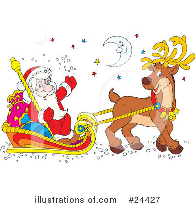 Royalty-Free (RF) Santa Clipart Illustration by Alex Bannykh - Stock Sample #24427