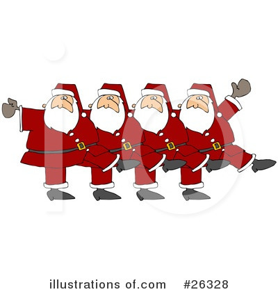 Royalty-Free (RF) Santa Clipart Illustration by djart - Stock Sample #26328