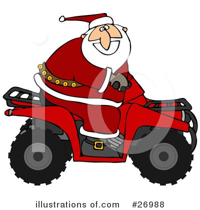 Royalty-Free (RF) Santa Clipart Illustration by djart - Stock Sample #26988
