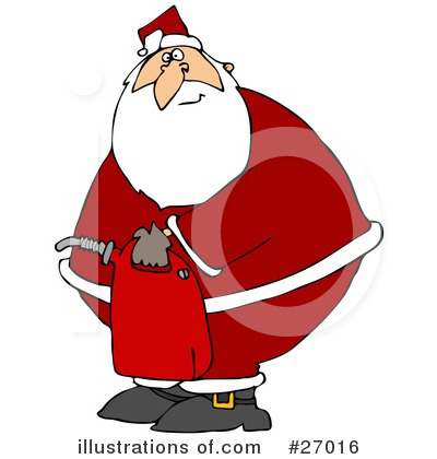 Royalty-Free (RF) Santa Clipart Illustration by djart - Stock Sample #27016