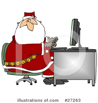 Royalty-Free (RF) Santa Clipart Illustration by djart - Stock Sample #27263