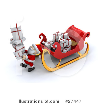 Royalty-Free (RF) Santa Clipart Illustration by KJ Pargeter - Stock Sample #27447