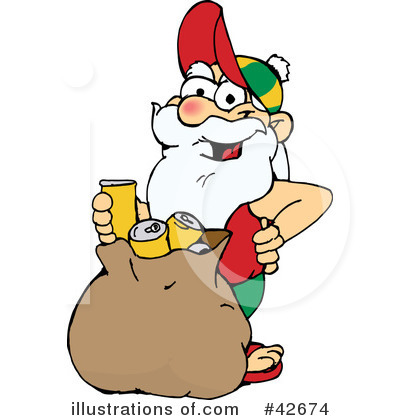 Royalty-Free (RF) Santa Clipart Illustration by Dennis Holmes Designs - Stock Sample #42674