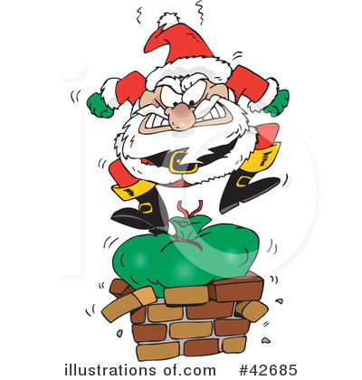 Royalty-Free (RF) Santa Clipart Illustration by Dennis Holmes Designs - Stock Sample #42685