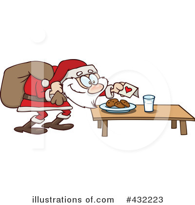 Santa Snack Clipart #432223 by gnurf