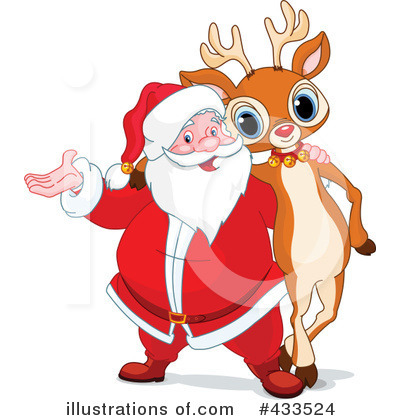 Royalty-Free (RF) Santa Clipart Illustration by Pushkin - Stock Sample #433524