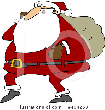 Royalty-Free (RF) Santa Clipart Illustration by djart - Stock Sample #434253
