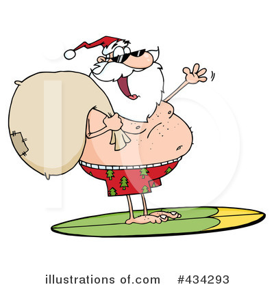 Royalty-Free (RF) Santa Clipart Illustration by Hit Toon - Stock Sample #434293