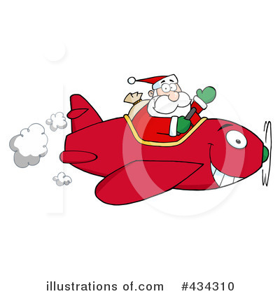 Royalty-Free (RF) Santa Clipart Illustration by Hit Toon - Stock Sample #434310