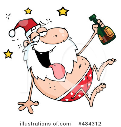 Royalty-Free (RF) Santa Clipart Illustration by Hit Toon - Stock Sample #434312