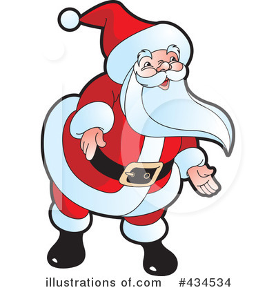 Royalty-Free (RF) Santa Clipart Illustration by Lal Perera - Stock Sample #434534