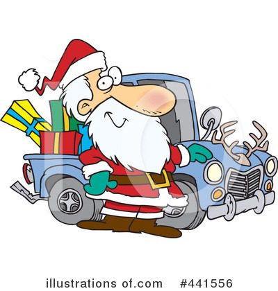 Royalty-Free (RF) Santa Clipart Illustration by toonaday - Stock Sample #441556