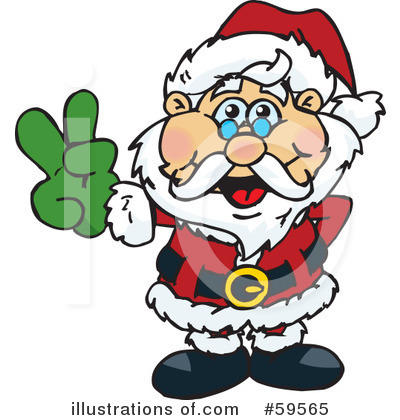 Royalty-Free (RF) Santa Clipart Illustration by Dennis Holmes Designs - Stock Sample #59565