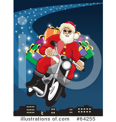 Motorcycle Clipart #64255 by David Rey