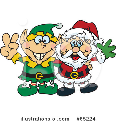 Christmas Elf Clipart #65224 by Dennis Holmes Designs