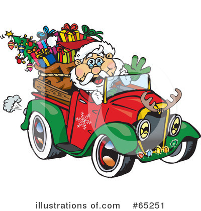 Royalty-Free (RF) Santa Clipart Illustration by Dennis Holmes Designs - Stock Sample #65251