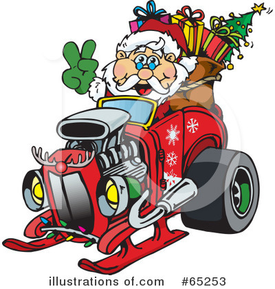 Royalty-Free (RF) Santa Clipart Illustration by Dennis Holmes Designs - Stock Sample #65253