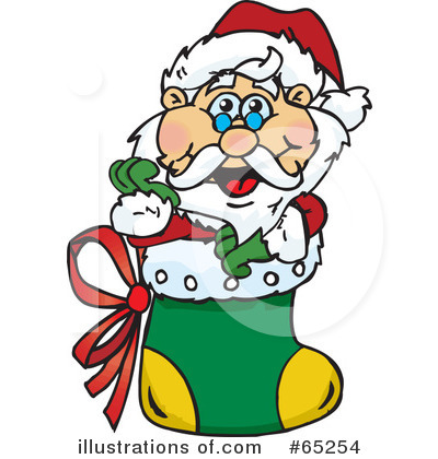 Royalty-Free (RF) Santa Clipart Illustration by Dennis Holmes Designs - Stock Sample #65254