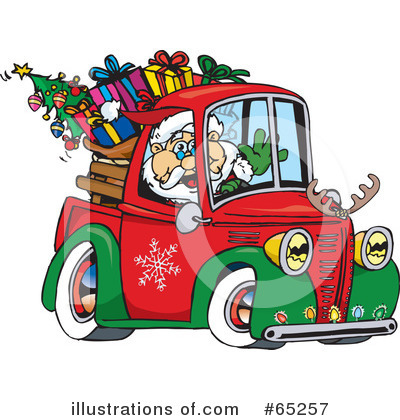 Royalty-Free (RF) Santa Clipart Illustration by Dennis Holmes Designs - Stock Sample #65257