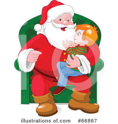 Royalty-Free (RF) Santa Clipart Illustration by Pushkin - Stock Sample #66867