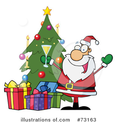 Royalty-Free (RF) Santa Clipart Illustration by Hit Toon - Stock Sample #73163