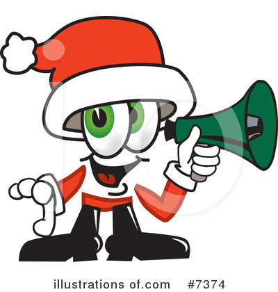 Royalty-Free (RF) Santa Clipart Illustration by Mascot Junction - Stock Sample #7374
