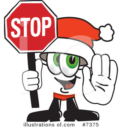 Royalty-Free (RF) Santa Clipart Illustration by Mascot Junction - Stock Sample #7375