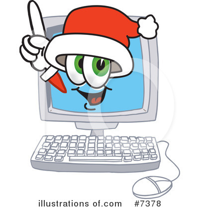 Royalty-Free (RF) Santa Clipart Illustration by Mascot Junction - Stock Sample #7378