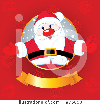 Royalty-Free (RF) Santa Clipart Illustration by Pushkin - Stock Sample #75650