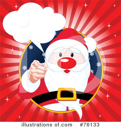 Royalty-Free (RF) Santa Clipart Illustration by Pushkin - Stock Sample #76133