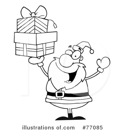 Royalty-Free (RF) Santa Clipart Illustration by Hit Toon - Stock Sample #77085