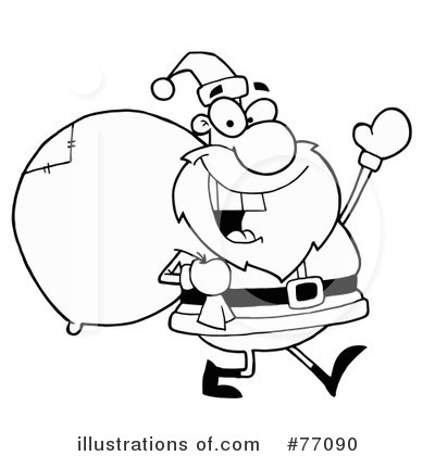 Royalty-Free (RF) Santa Clipart Illustration by Hit Toon - Stock Sample #77090