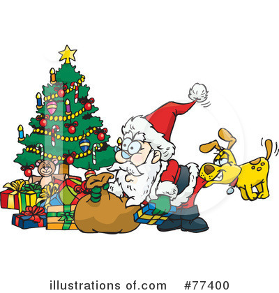 Royalty-Free (RF) Santa Clipart Illustration by Dennis Holmes Designs - Stock Sample #77400