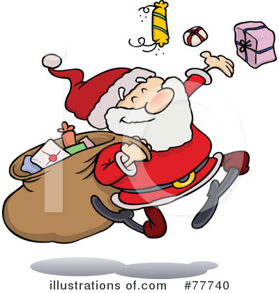 Royalty-Free (RF) Santa Clipart Illustration by gnurf - Stock Sample #77740