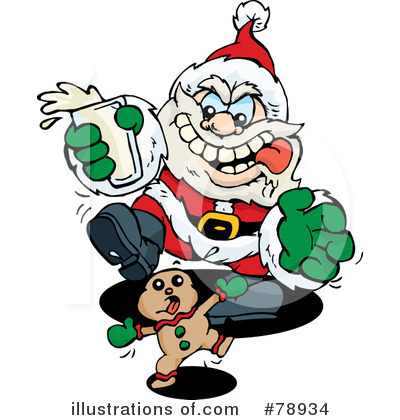 Santa Clipart #78934 by Dennis Holmes Designs