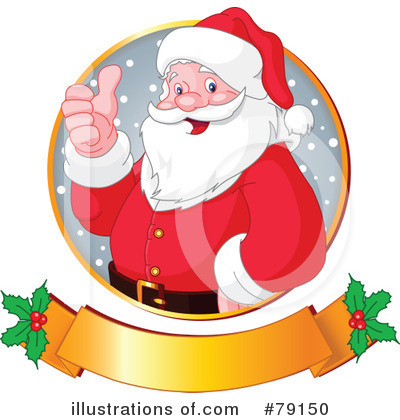 Royalty-Free (RF) Santa Clipart Illustration by Pushkin - Stock Sample #79150