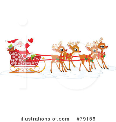 Royalty-Free (RF) Santa Clipart Illustration by Pushkin - Stock Sample #79156