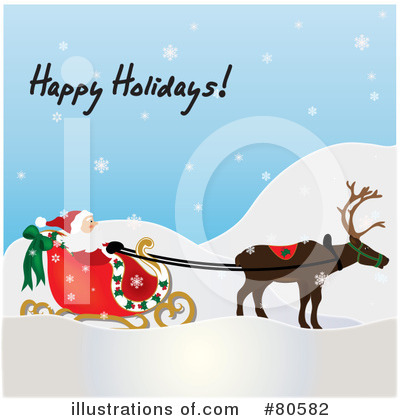 Royalty-Free (RF) Santa Clipart Illustration by Pams Clipart - Stock Sample #80582
