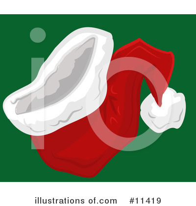 Royalty-Free (RF) Santa Hat Clipart Illustration by AtStockIllustration - Stock Sample #11419