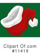 Santa Hat Clipart #11419 by AtStockIllustration
