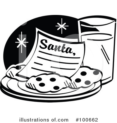 Royalty-Free (RF) Santa Snack Clipart Illustration by Andy Nortnik - Stock Sample #100662