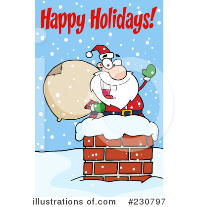 Royalty-Free (RF) Santas Clipart Illustration by Hit Toon - Stock Sample #230797