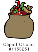 Santas Sack Clipart #1150251 by lineartestpilot