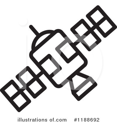 Royalty-Free (RF) Satellite Clipart Illustration by Lal Perera - Stock Sample #1188692