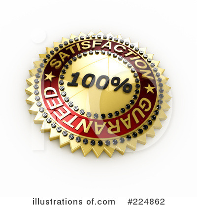 Royalty-Free (RF) Satisfaction Guaranteed Clipart Illustration by stockillustrations - Stock Sample #224862