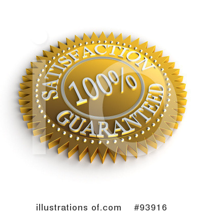 Royalty-Free (RF) Satisfaction Guaranteed Clipart Illustration by stockillustrations - Stock Sample #93916
