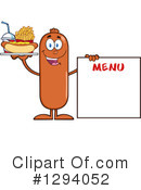 Sausage Character Clipart #1294052 by Hit Toon